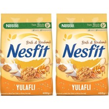 Tr Nestlé Nesfit Ballı ve Bademli Tam Tahıl ve Pirinç Gevreği 400 G 2li Paket