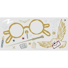 Tr RMK4955GM Harry Potter Gözlükleri Dev Soyma ve Çubuk Duvar Çıkartması