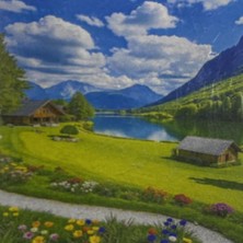 Tr 5d Yapışan Boncuk Mozaik Tablo 40 * 50 cm S13