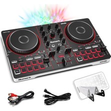Tr Party Mix Iıı Dahili Işıklı Bluetooth Dj Controller – 2 Deck, 16 Pad, Stems Kontrolü, Beat
