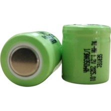 Marsilyan 1.2V 300 Mah - 1/3AA - Ni-Mh Şarjlı Pil - (Başsız / Flat Head)