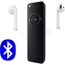 Junglee Bluetooth Lu Mp3 Player Dahili Hoparlör Kablolu ve Kablosuz Kulaklık ile Kullanabilme Mini Mp3 Çalar Siyah