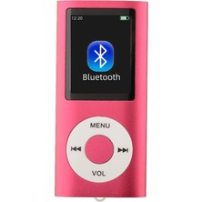 Junglee 5007MP Metal Mp3 Player Renli Ekranlı Fm Radyolu Bluetoth Lu Hafıza Kartı Girişli Müzik Çalar Kırmızı