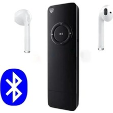 Junglee Bluetooth Lu Mp3 Player Dahili Hoparlör Kablolu ve Kablosuz Kulaklık ile Kullanabilme-Mini Mp3 Çalar Siyah