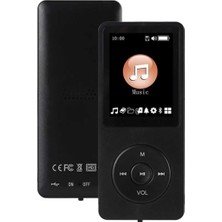 Junglee 8gb Hafıza Kartlı Bluetoothlu Mp3 Çalar Ses Kayıt Fm Radio Dahili Hoparlör Ekranlı Müzik Çalar Siyah