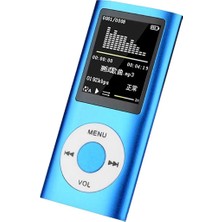 Junglee Mp3 Çalar Fm Radyo Sd Kart Girişli Mp4 Player 1.8 Inç Renkli Ekran Mavi