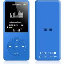 Junglee 8gb Hafıza Kartlı Bluetoothlu Mp3 Çalar Fm Radio Dahili Hoparlör Ekranlı Müzik Çalar Lacivert