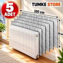 TUMKE 5 Adet Petek Arkası Isı Yalıtım Levhası  Alüminyum Isı Yansıtıcı Folyo Radyatör Kalorifer Arkası Yalıtım Levhası