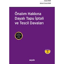Seçkin Yayıncılık Önalım Hakkına Dayalı Tapu Iptali ve Tescil Davaları