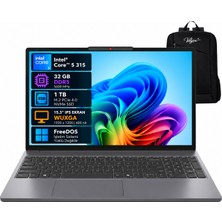 Lenovo Ideapad Slim 3 83RR00JCTR Intel Core 5-315 32GB 1tb SSD 15.3" IPS Freedos Taşınabilir Bilgisayar
