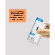 Birsence Abs Gövdeli Öğrenci ve Hobi Mikroskobu – Mavi Renk Yeni Nesil