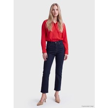 Lc Waikiki Yeni Sezon Indigo Flare Fit Kadın Jean Pantolon