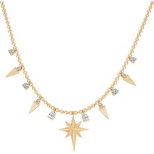 Ema Jewellery Kuzey Yıldızı Prizma Kolye
