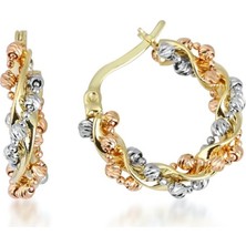 Ema Jewellery Altın Sarmaşık Halka Küpe
