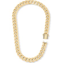 Ema Jewellery 9mm Altın Kalemli Gurmet Zincir