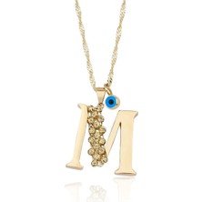 Ema Jewellery M Harf Altın Kolye