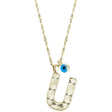 Ema Jewellery Altın U Harf Kolye