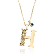 Ema Jewellery H Harf Altın Kolye