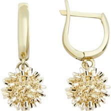 Ema Jewellery Altın Trend Top Küpe