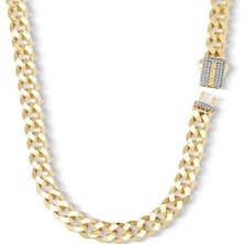 Ema Jewellery 9mm Altın Gurmet Zincir