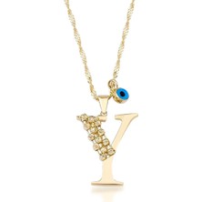 Ema Jewellery Y Harf Altın Kolye