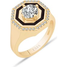 Ema Jewellery Mineli Tek Taş Yüzük