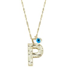 Ema Jewellery Altın P Harf Kolye
