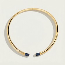 ReGold Vega 14 Ayar Altın Gece Mavisi Taşlı Choker Kolye