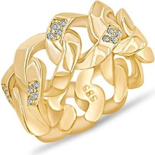 Ema Jewellery Taşlı Gurmet Altın Yüzük