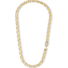 Ema Jewellery 7mm Taşlı Piramit Gurmet Zincir