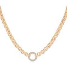 Ema Jewellery Taşlı Halka Zincir Kolye