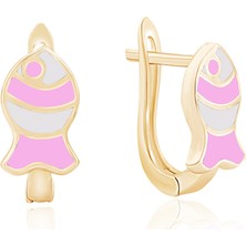 Ema Jewellery Pembe Balık Çocuk Küpe