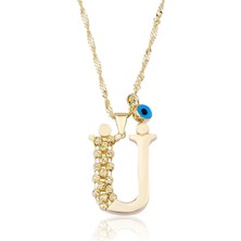 Ema Jewellery Ü Harf Altın Kolye