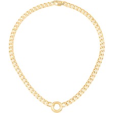 Ema Jewellery Halka Detaylı Piramit Gurmet Kolye
