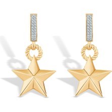 Ema Jewellery Yıldız Altın Küpe