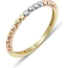 Ema Jewellery Altın Top Top Yarımtur Yüzük
