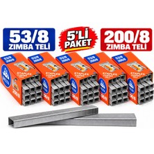 5'li Paket - Dlt Zımba Teli 200/8 - 53/8 // 25.000 Adet