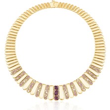 Regold Mor Taşlı 4'lü Set