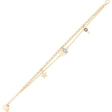 Ema Jewellery Isim Yazılabilen Altın Halhal