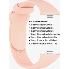 Dmay Xiaomi Redmi Watch 4 / 5 / 6 Uyumlu Yumuşak Silikon Kordon Kayış