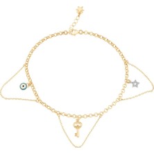 Ema Jewellery Sallantı Şans Altın Halhal