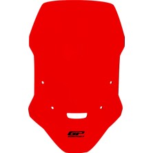 GP Kompozit Honda NC 750 X 2025-2026 Uyumlu Ön Cam Kırmızı - 50 cm