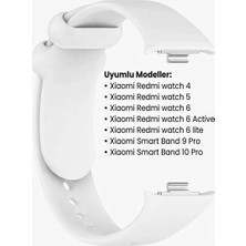 Dmay Xiaomi Redmi Watch 4 / 5 / 6 Uyumlu Yumuşak Silikon Kordon Kayış