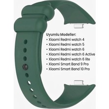 Dmay Xiaomi Redmi Watch 4 / 5 / 6 Uyumlu Yumuşak Silikon Kordon Kayış