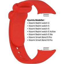 Dmay Xiaomi Redmi Watch 4 / 5 / 6 Uyumlu Yumuşak Silikon Kordon Kayış