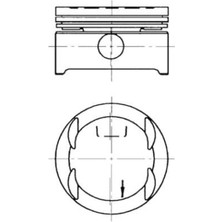 Opel Vectra B Astra G 1998-2002 Piston Sekman 80.00 100 90444377+ Goetze