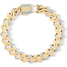 Ema Jewellery 11 mm Taşlı Z Gurmet Bileklik