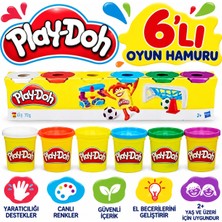 Mçb Group 6'lı Büyük Boy Oyun Hamuru Seti – Renkli Modelleme Hamuru – Çocuklar Için Eğitici Hobi Seti