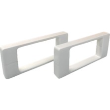 Glassmakro Beyaz Duşakabin Kulp 14-16 cm Ayarlı