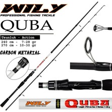 Wily Quba Spin Kamış 10-30 gr 2,40 M (7-28 Gr)
